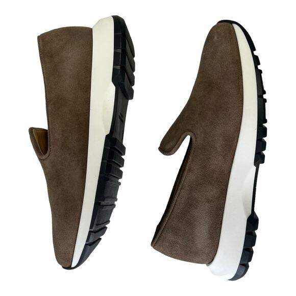 AQUATALIA Taupe Suede Leather Weatherproof Casual Slip On Shoe NEW WITH BOX SZ 5 - Picture 14 of 16